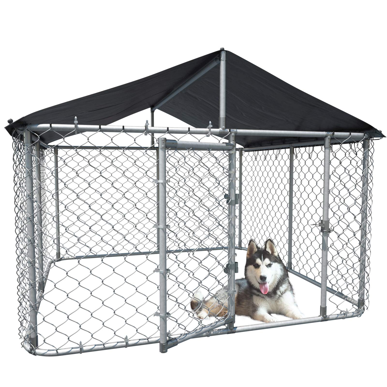 Gotland Outdoor Dog Kennel Heavy Duty Dog Cage Pet House Galvanized