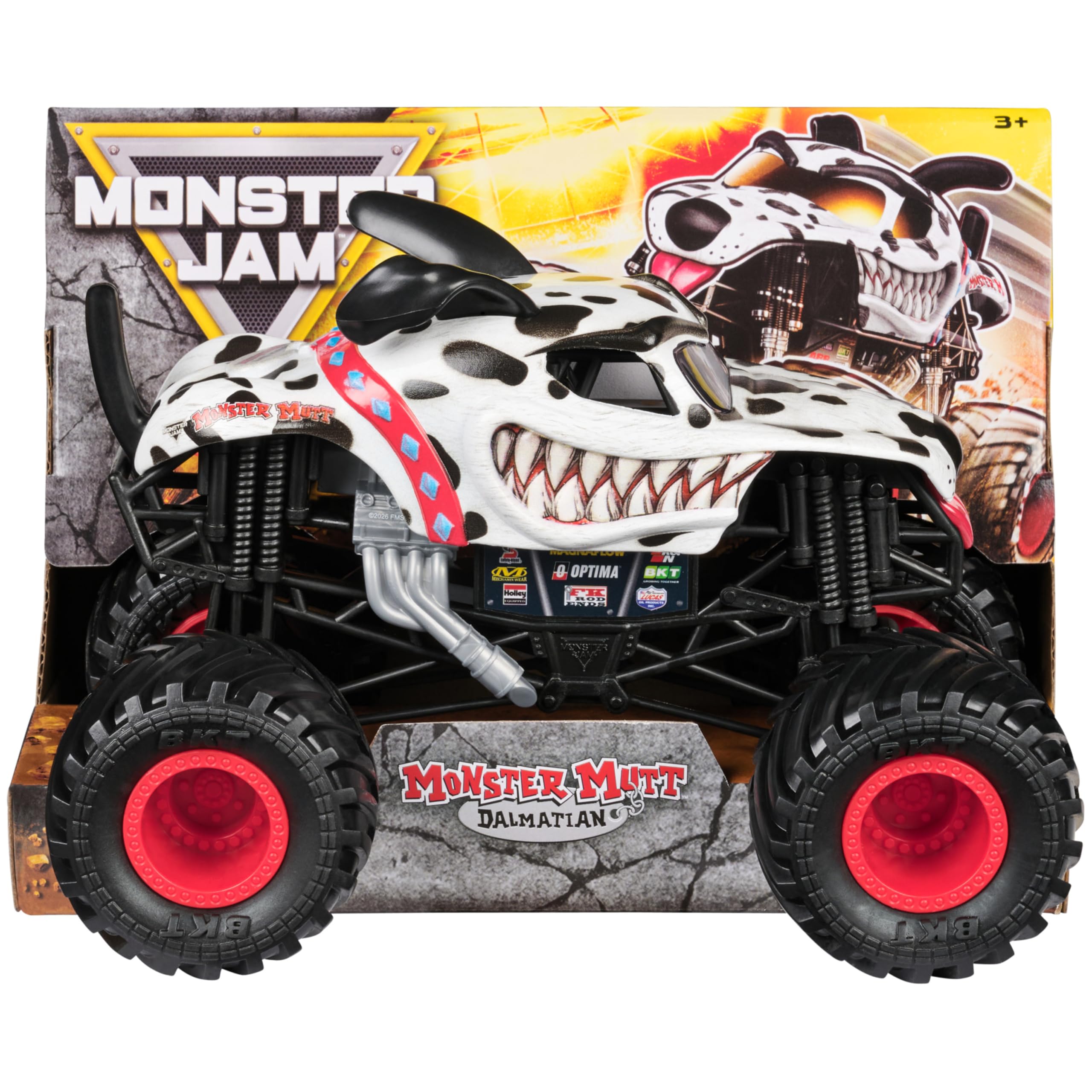 Monster Jam Zabawka samochód ciężarowy 1 do 24 mm dalmatyńczyk M27