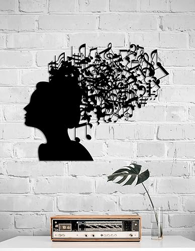 Arte y decoración de pared de metal con música personalizada, regalo de notas musicales personalizadas, regalo para músicos, regalo para profesores