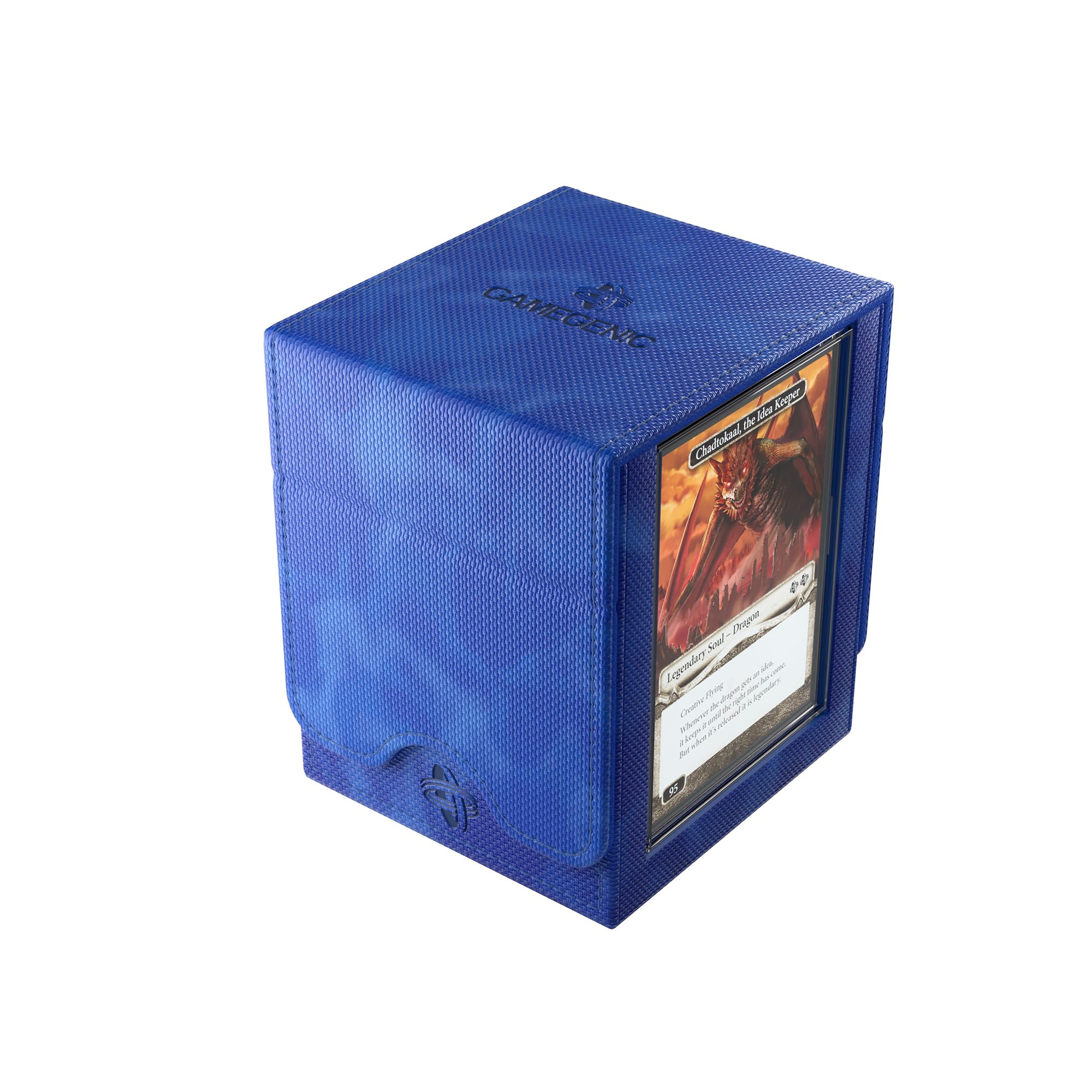 Gamegenic | Squire Plus 100+ XL Convertible Blue Commander Deck Box | Porte-Cartes