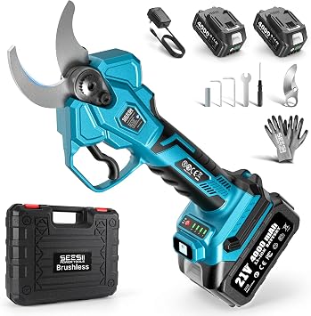 SEESII Electric Pruning Shears 1.6 Cut, 4 Modes Cordless Brunch Cutter