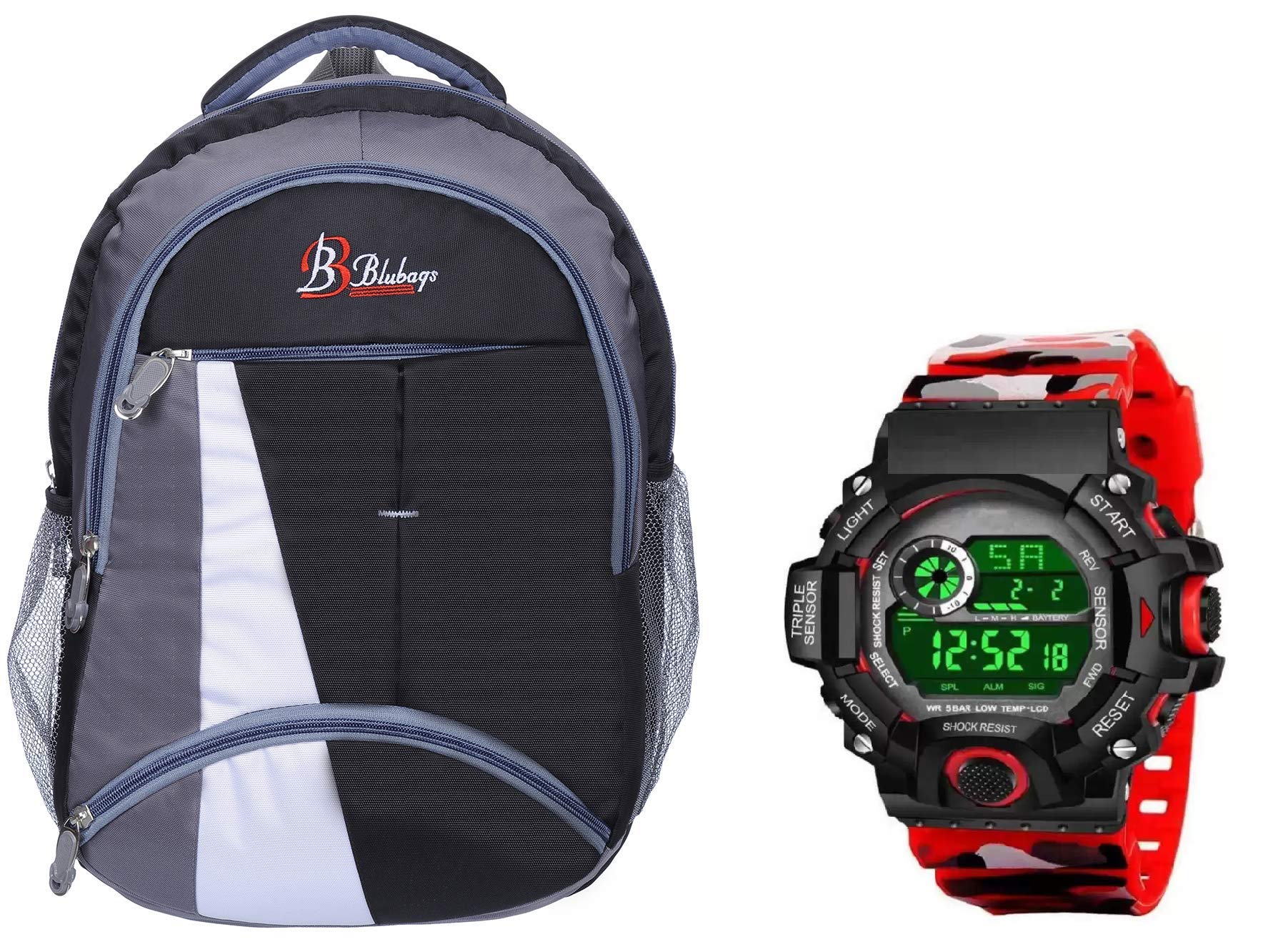 BLUBAGS Laptop Backpack 36 LTR Bag for School, College and Office Red Color Watch (B08HS89ZZ3) Amazon Price History, Amazon Price Tracker
