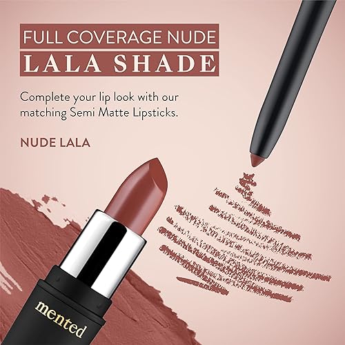 Vista 33 de Mented Cosmetics - Delineador de labios para mujer, lápiz labial marrón oscuro, delineador de labios impermeable, vegano + maquillaje libre de Rosa