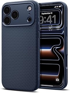 Spigen Liquid Air Back Cover Case Compatible with iPhone 17 Pro (TPU | Navy Blue)