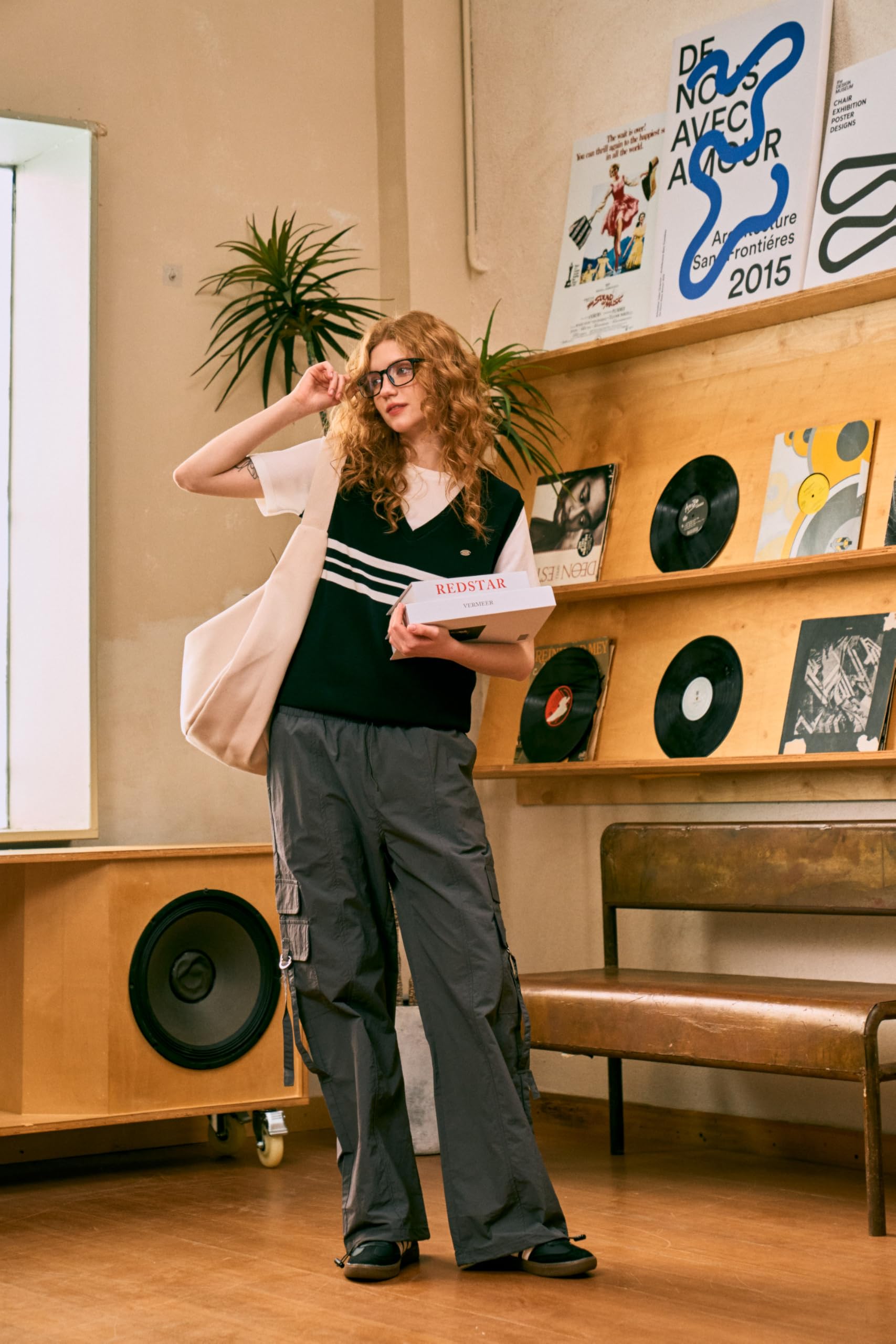 Bakyarder Drawstring Baggy Dance Pants for Women, Retro Quick-Dry Pants Y2K Streetwear with Pockets Grey Medium