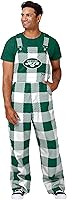 Vista 9 de FOCO NFL mens Nfl Team Logo Plaid Bib Overalls