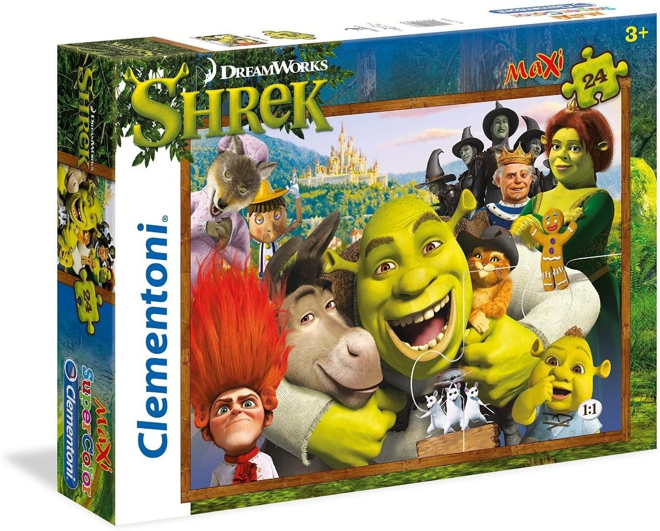 Clementoni "Shrek" Maxi Puzzle (24 Piece), 26.77 x 19.90"
