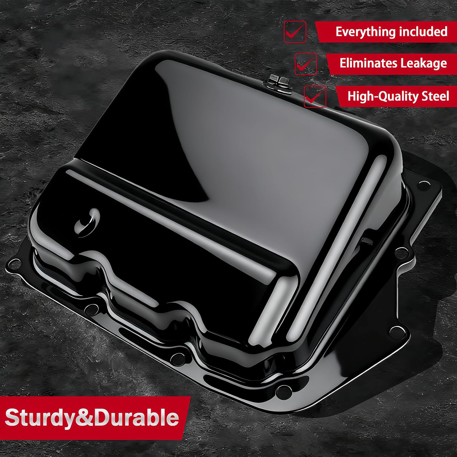 265-833 Transmission Oil Pan with Gasket and 12 Screw Fits For Chrysler 200,Sebring,Town & Country, Pacifica | Dodge Avenger, Journey,Grand Caravan | Ram ProMaster 1500/2500/3500, RAM C/V