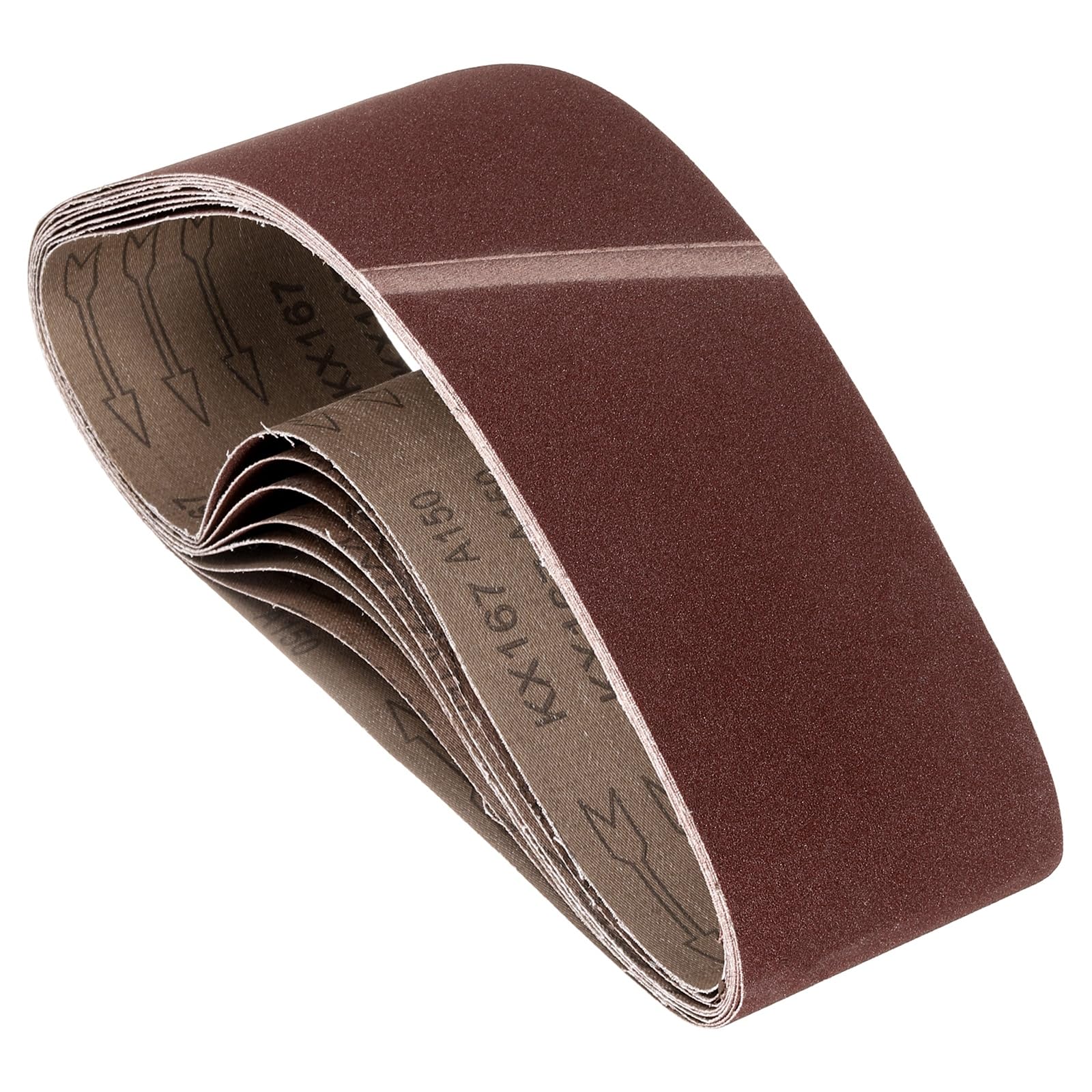 Kozelo 8 Pcs Sanding Belts 100mm x 915mm 150 Grit Aluminum Oxide Abrasive Sandpaper for Belt Sander Metal Grinding Wood Working Weld Rust Removal