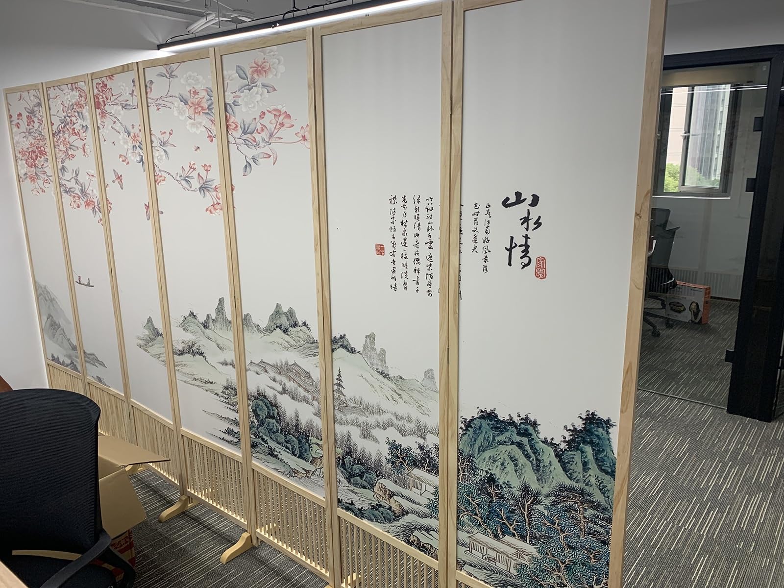 高級品■中国で購入　衝立　パーテーション Yahoo!オークション - 中国美術 衝立 パーテーション 唐木 中国