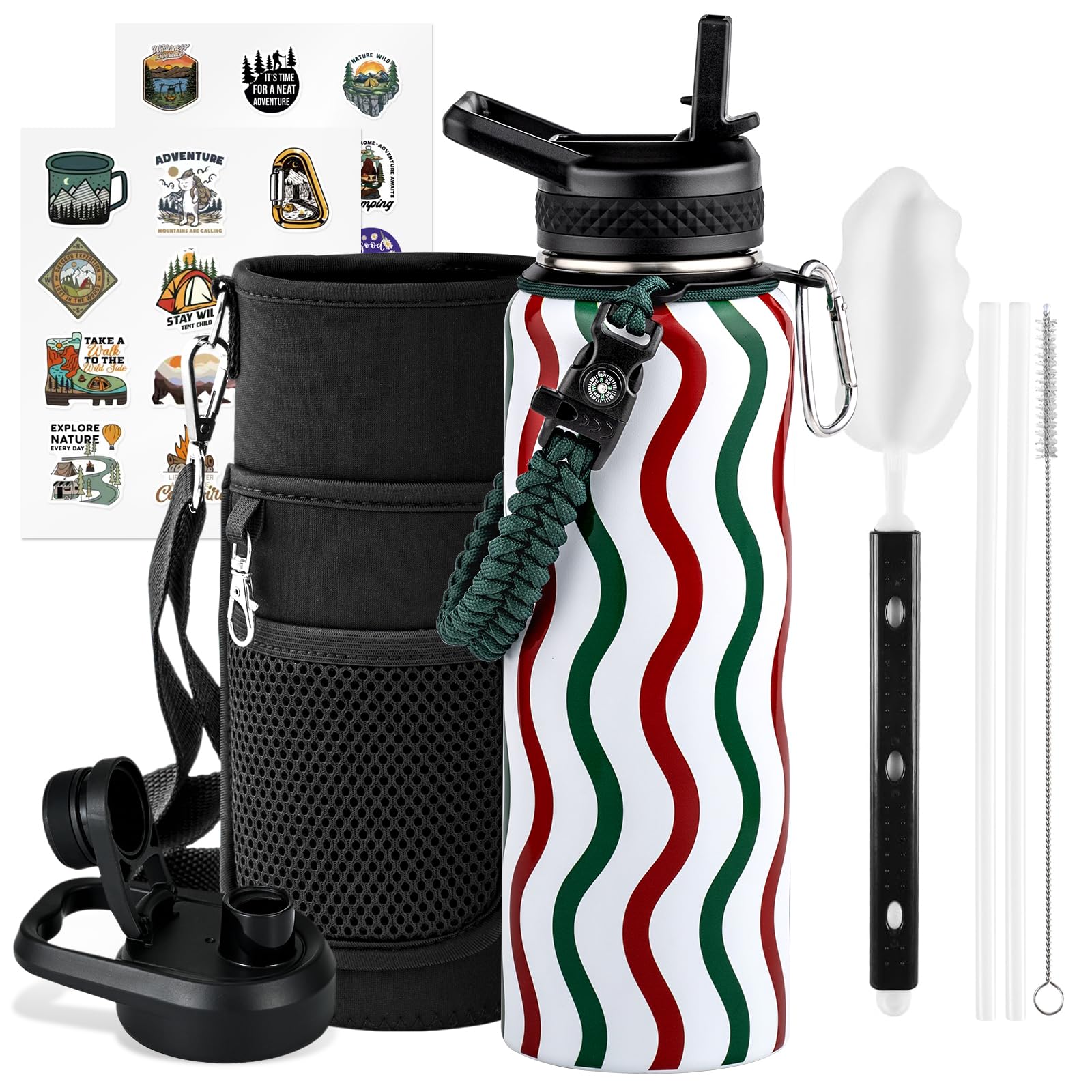 WixByti 128oz Insulated Water Bottle - Stainless Steel -23 WixByti 128oz Insulated Water Bottle - Stainless Steel -23