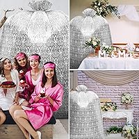 Vista 4 de Teling 2 piezas de bolsas de regalo para bicicleta jumbo de 80 x 60 pulgadas, bolsas de plástico gigantes, bolsas de bicicleta extragrandes