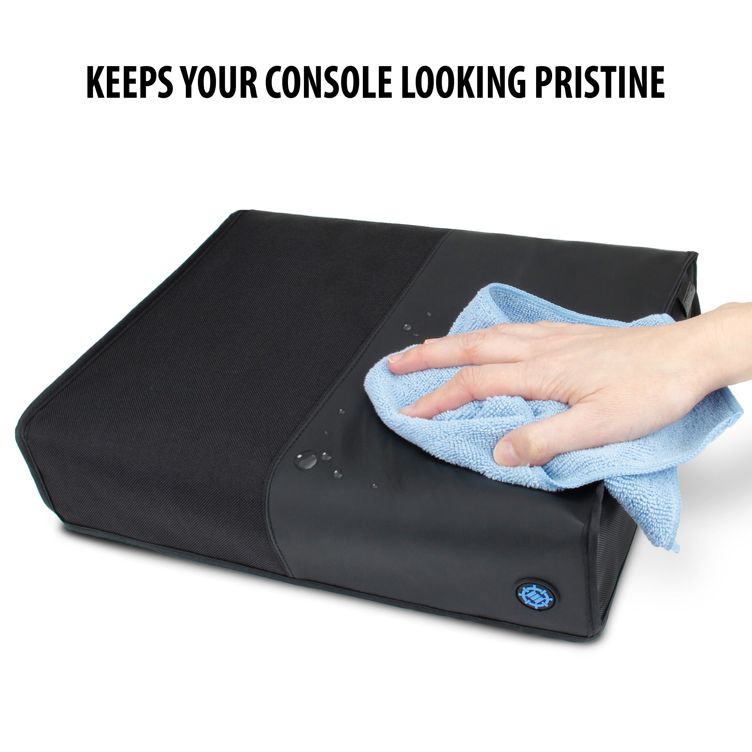 ENHANCE Housse de Protection Console Microsoft Xbox One Design Respirant pour Une Libération Rapide de la Chaleur, Accès aux Ports Arrières Complet (Noir, Horizontal)