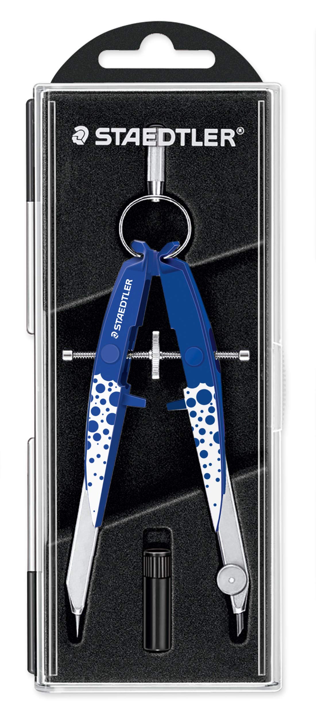Staedtler Mars 556 00-M1. Compás geométrico de precisión con husillo y ajuste mediante rueda central.