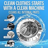 Vista 4 de Sudstainables - Pastillas limpiadoras de lavadora (paquete de 24) – Limpieza profunda, removedor de olores y residuos para lavadoras de carga