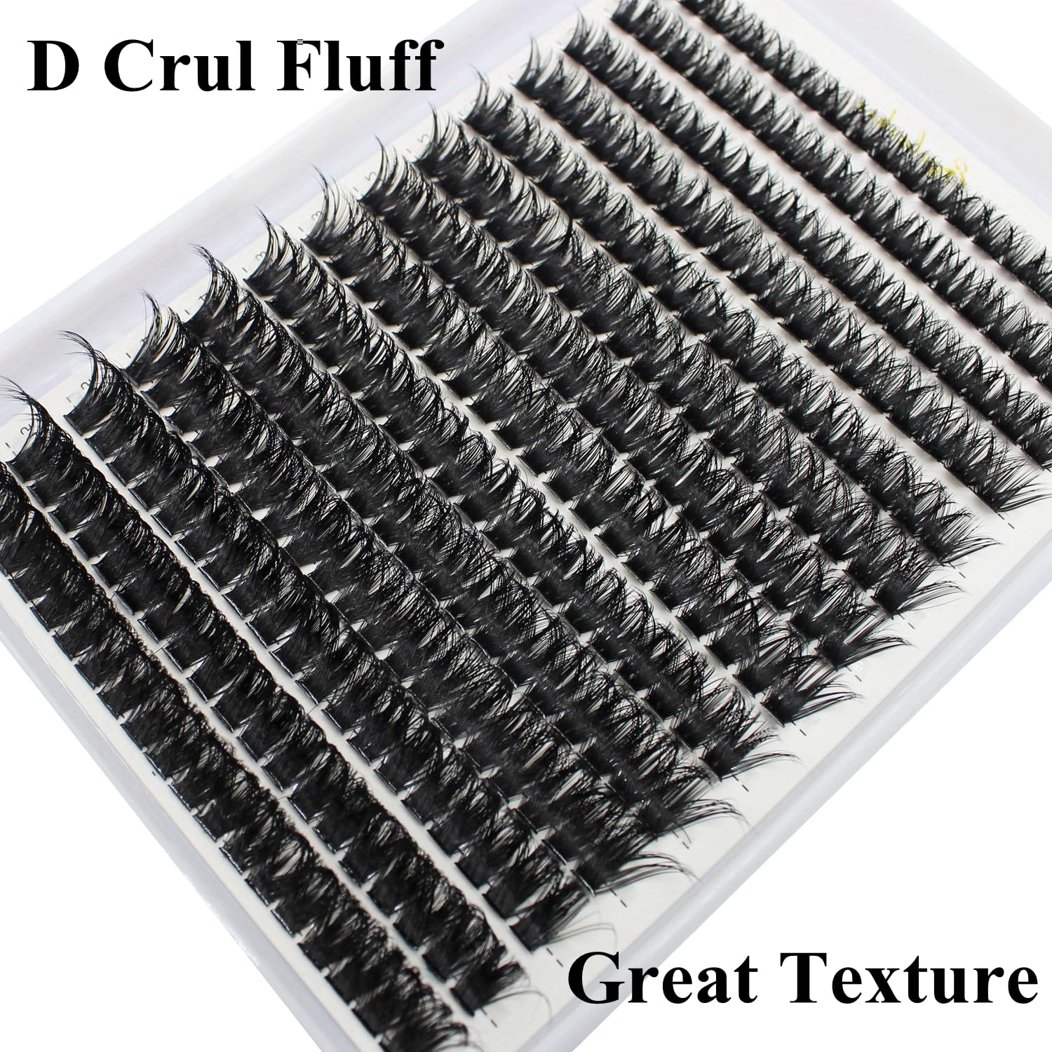 Bransfy Cluster Lashes 266PCS D Curl Individual Eyelashes Natural Lash Clusters Fluffy Mix Individual Extensions (80D-0.07D 9-16mm) - Image 2