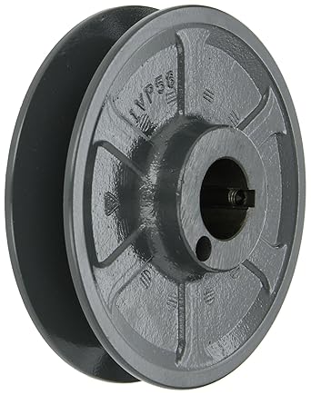 Browning 1VP56X 1 1/8 Variable Pitch Sheave, 1 Groove, Finished Bore, Cast Iron Sheave, for 3L, 4L or A, 5L or B Section Belt