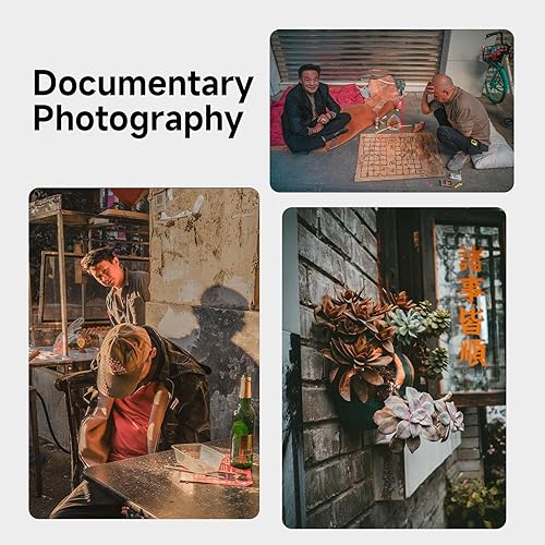 Miniatura 5 de Brightin Star Lente de cámara sin espejo F5.6 de marco completo Pancake Street de 0.906 in, enfoque manual, apto para Sony ZV-E10, A7IV, A6400,