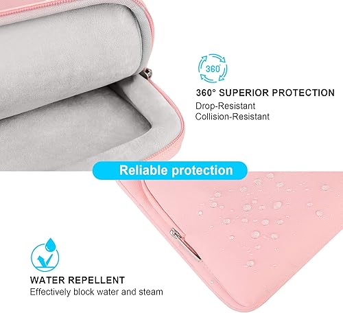 Vista 16 de Lacdo Funda protectora 360º para laptop con correa para el hombro Negro