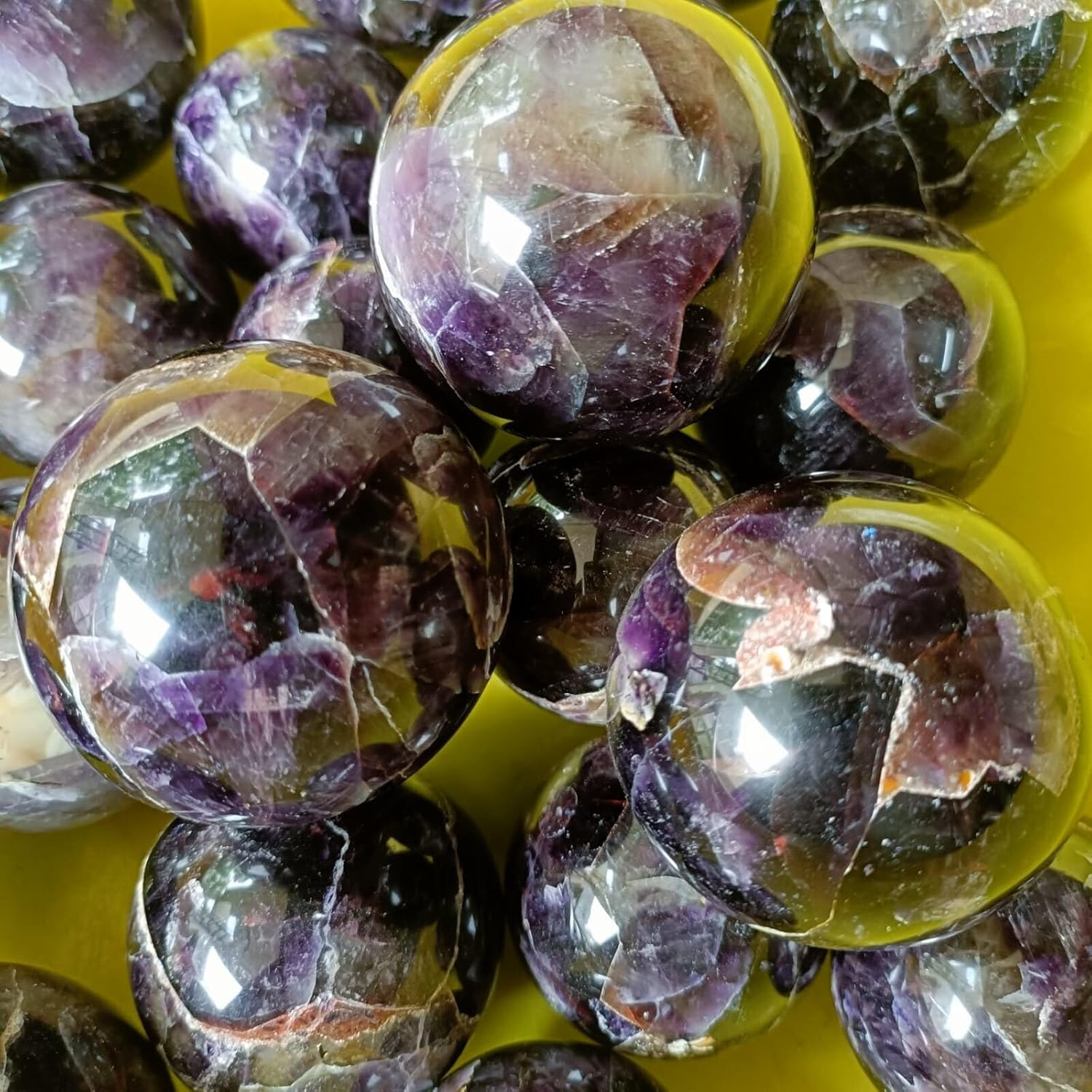 Amethyst Auralite 23 Sphere, Crystal Ball, 270-280g & 35-40mm
