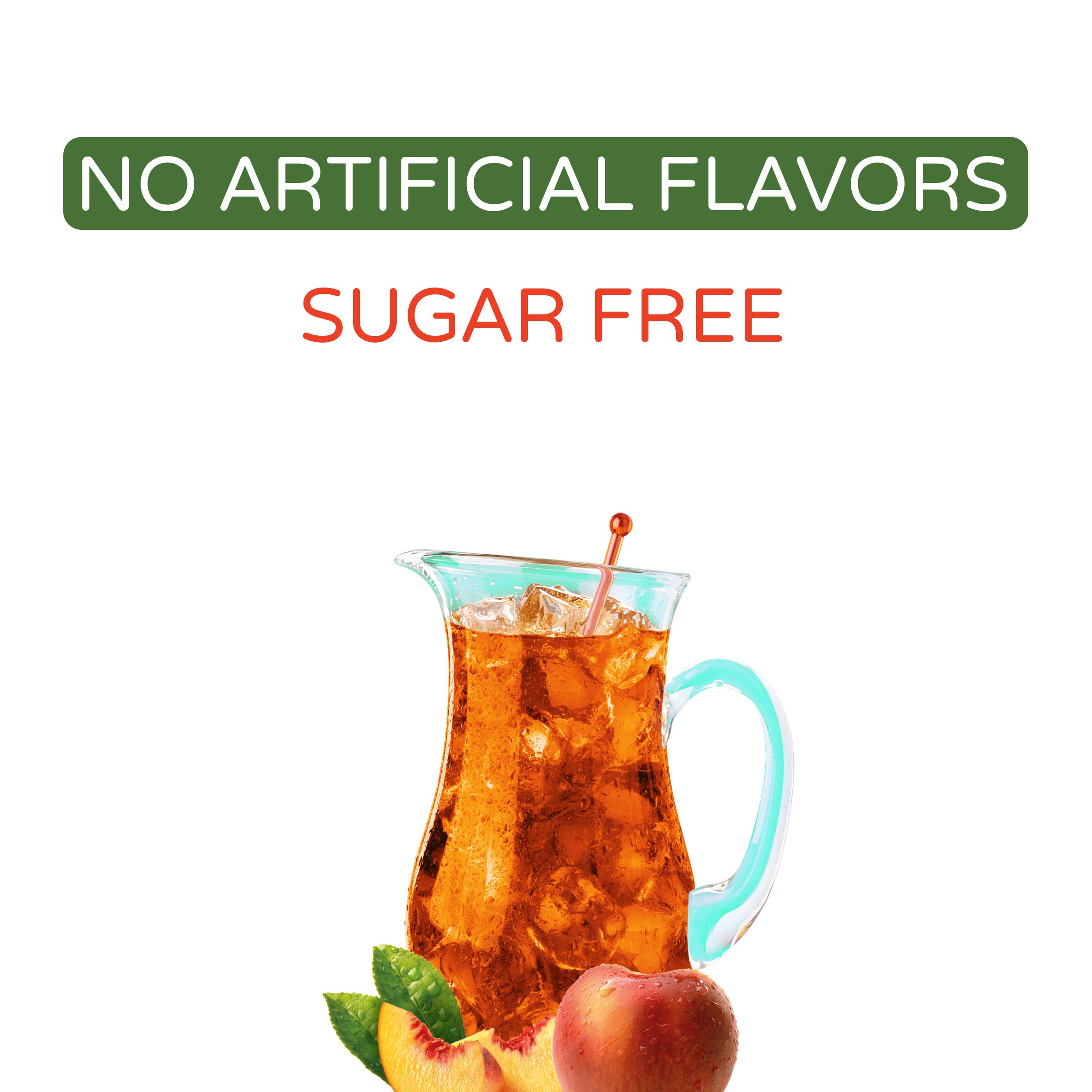 Crystal Light Sugar-Free Peach Iced Tea Powdered Drink Mix Bundle (72 Pitcher Packets + 120 On-The-Go Packets)