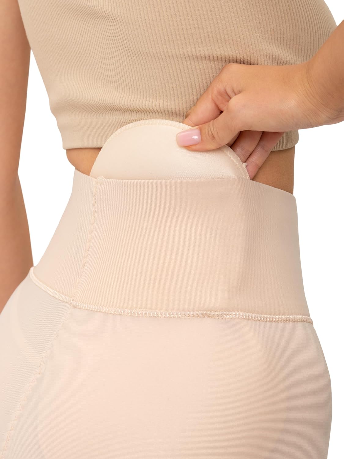 Short Gainant Femme Taille Haute – Aplatit Le Ventre, Effet Push-up, Réglable Et Invisible Sous Les Vêtements