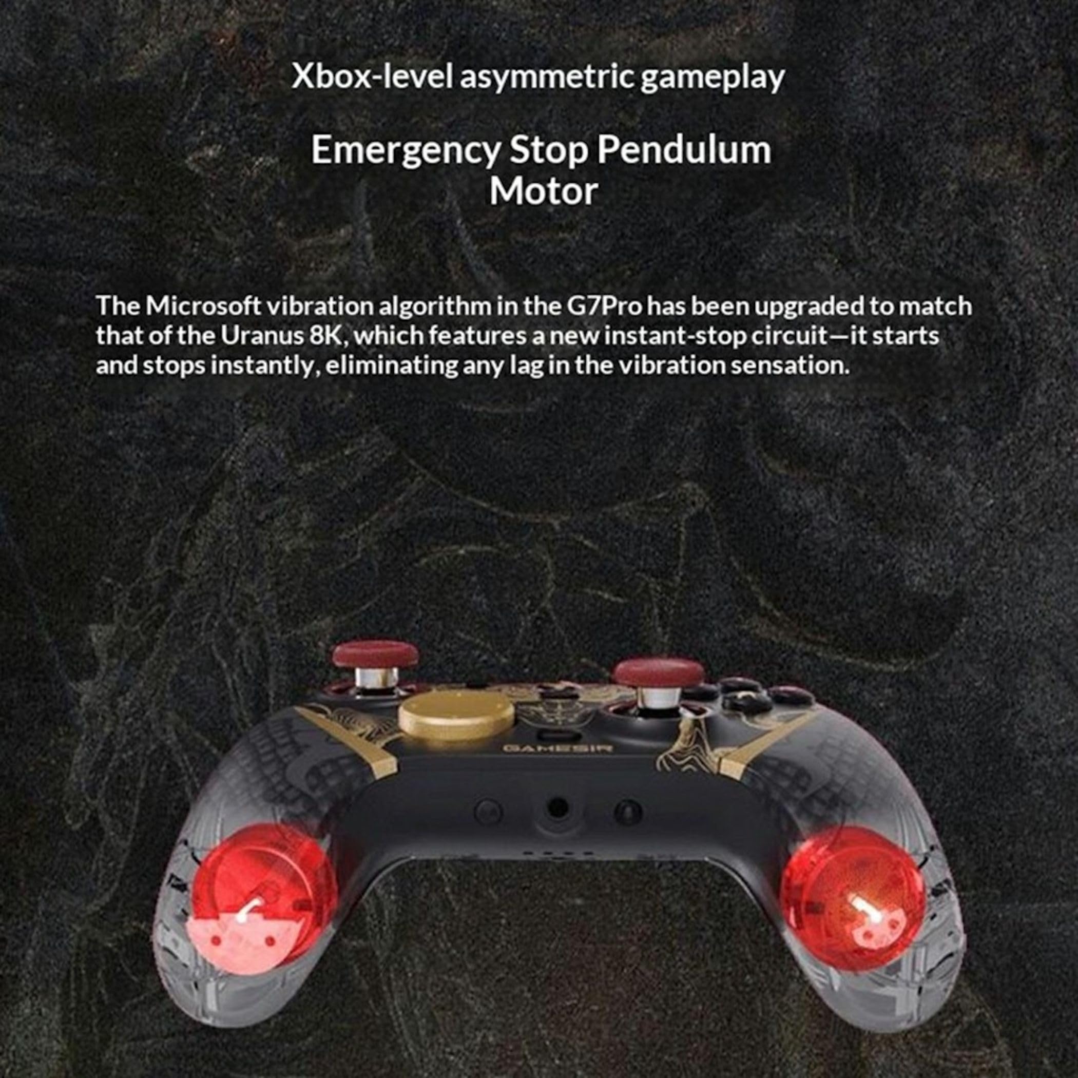 Wigento GameSir G7 Pro PC Kabelloser Gaming Controller | 8000Hz Polling, Mag-Res TMR Gen-2 Sticks, Makro-Tasten, Bewegungssensor - Nioh 3 Edition