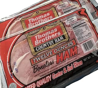 Thomas Brothers Country Ham, 2 Packs at 12 Ounces per Pack
