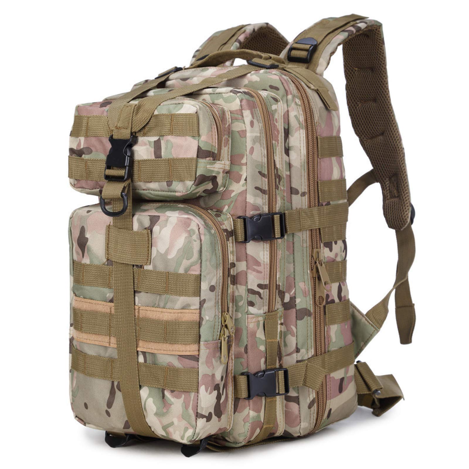 LHI Grote militaire rugzak voor heren, 25 l/35 l, outdoor leger, waterdicht, tactische legerrugzak, Molle Assault Survival, tactische reisrugzak voor kamperen, trekking, wandelen, reizen, werk, 35L