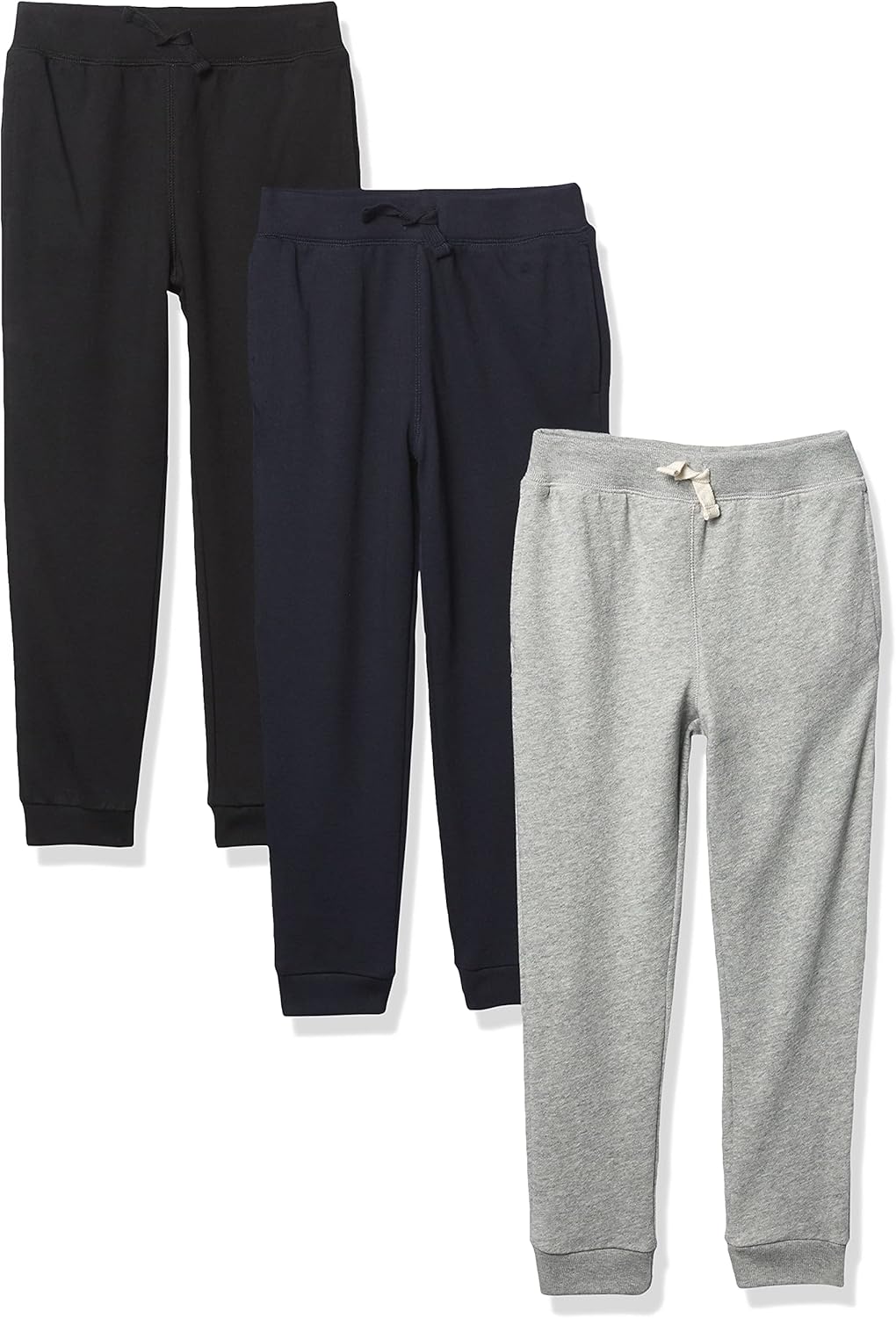 And Toddler Boy Active Striped Fleece Jogger Pants 2-pack