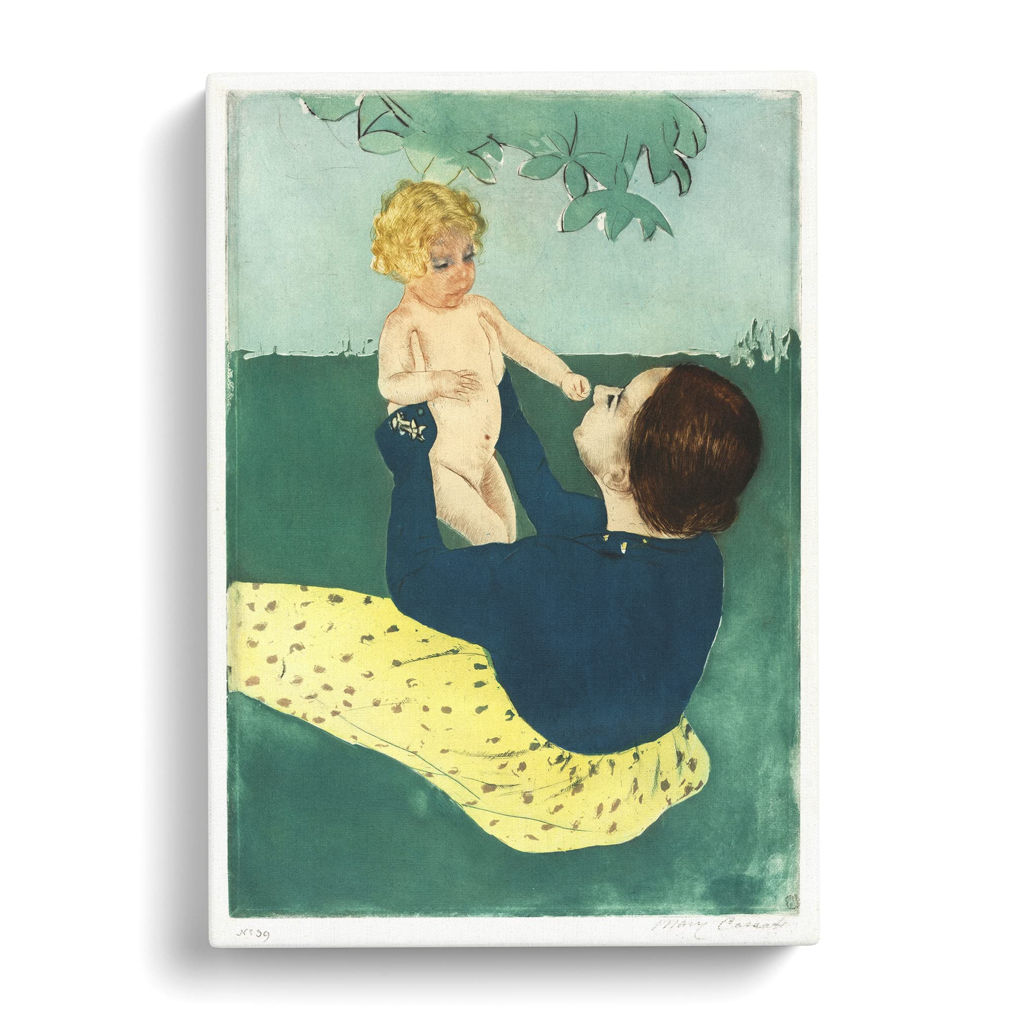 Under The Horse Chestnut Tree By Mary Cassatt Canvas Print, Mixed, 25L x 50W cm - Image 2