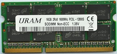 Memoria DDR3L RAM individual 16 GB 1600 MHz 2RX8 PC3L-12800S PC3 12800 1.35 V 204 pines no ECC SODIMM microprocesador para Lenovo ThinkPad X250