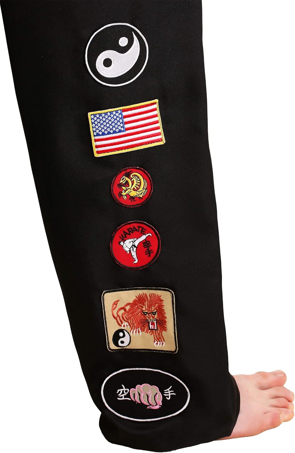 Plus Size Cobra Kai Costume for Adults | Karate Kid Outfit | Black Gi Uniform for 80s Movie Halloween - Image 6