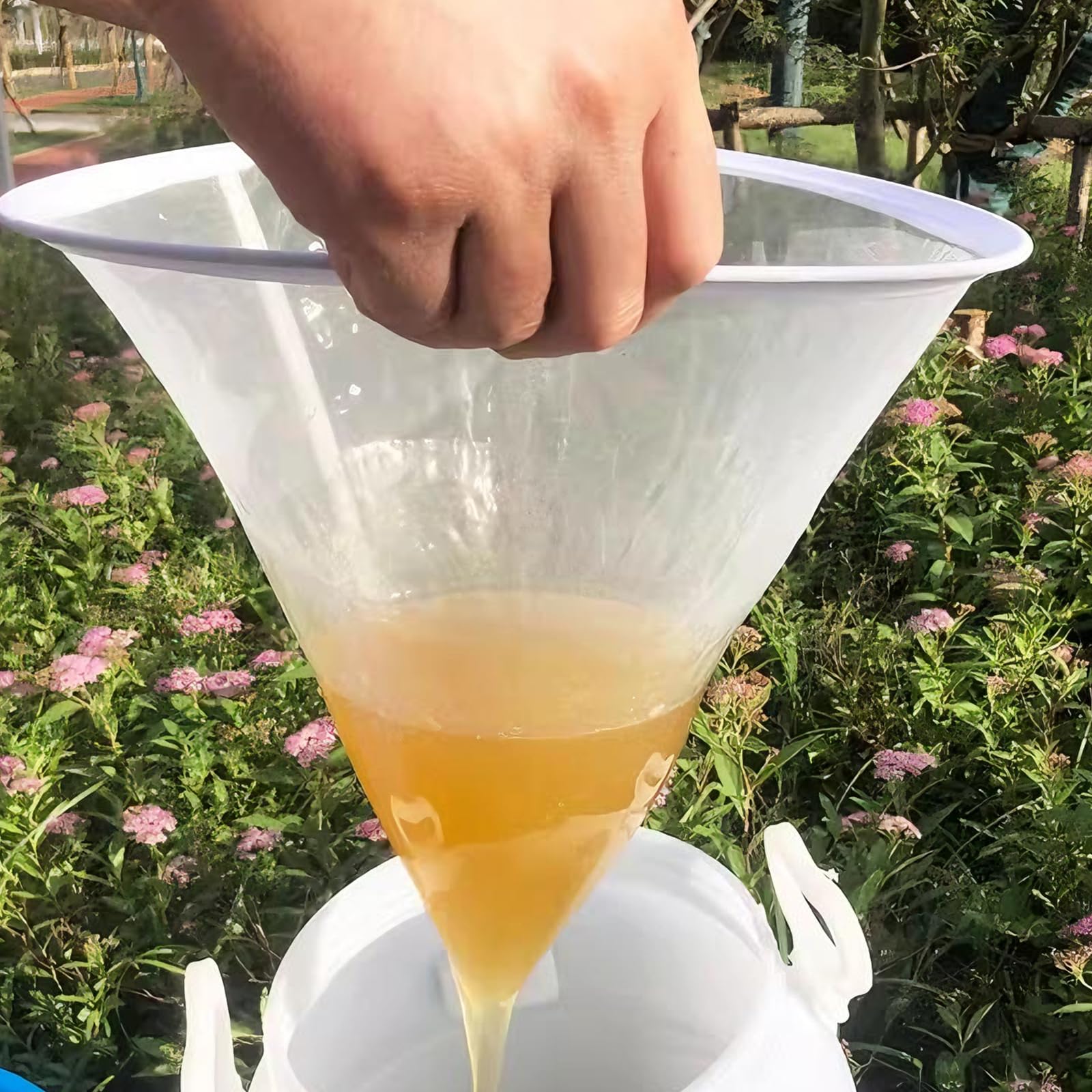 Filtro Per Miele Apicoltura Filtro Convesso Doppio 29 Cm In Plastica Per Filtraggio Miele | Consorzio Con Le Api Filtro Miele Inox 25 Kg