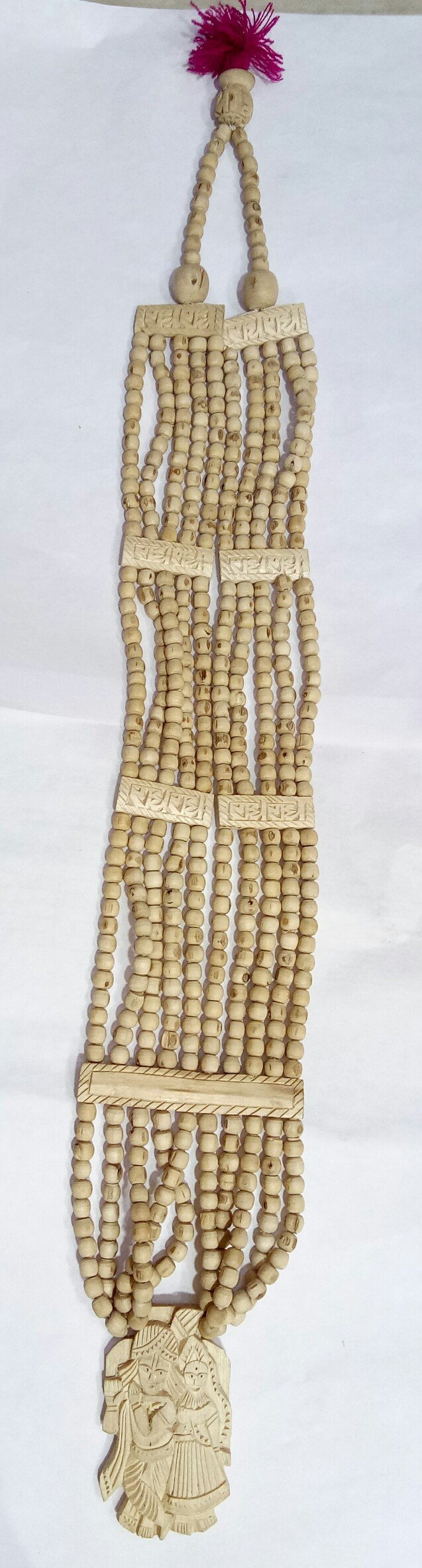 Radhika Poojan Bhandar Original Tulsi Kanthi with Radha Krishna Pendal and Necklace (Panch Mala)-image-28