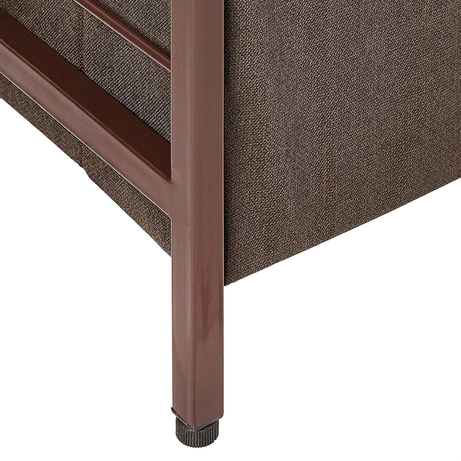 AZL1 Life Concept Foldable 4 Drawers Storage Organizer Unit, Saving Space, Easy Assembly, Vertical Dresser Storage Tower for Closet, Bedroom, Entryway, 22.83inches, Coffee/4-tier