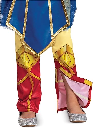 Miniatura 6 de Disguise Disfraz de Mujer Maravilla para niños, overol oficial de la Mujer Maravilla adaptativo con falda