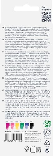 Miniatura 6 de Faber-Castell Goldfaber - Marcadores de acuarela duales: Graffiti, marcadores de acuarela (6 unidades)