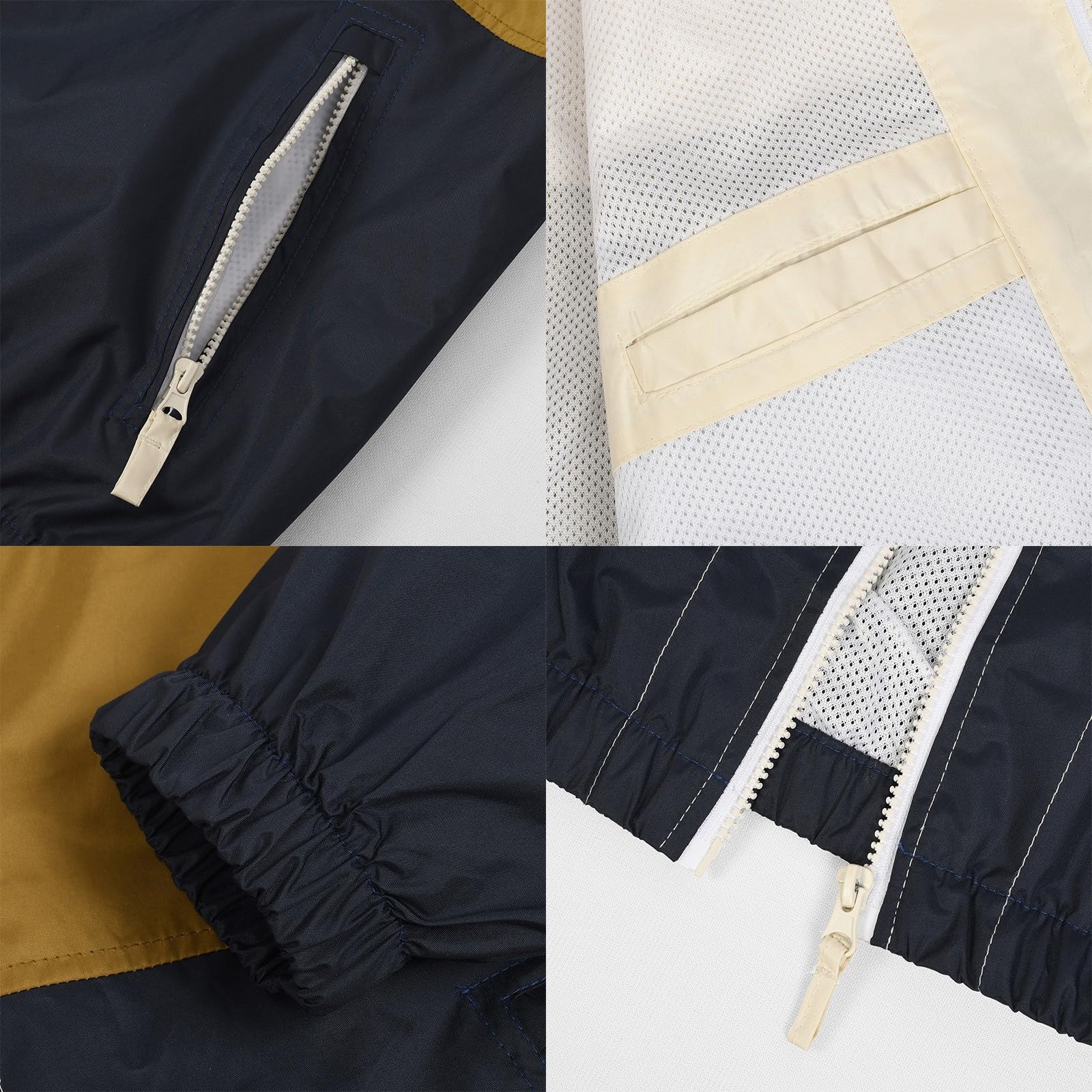 Antivento Uomo Poncho Gilet con Cappuccio Regolabile Top con Cordoncino Traspirante Cappotto Antipioggia Giacca Leggera Asciugatura Rapida per Corsa Ufficio