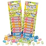 Needzo Sour Pez Candies Refill Rolls, Pineapple, Green Apple, Blue Raspberry, and Watermelon Hard Candy, 2.32 Ounces (Pack of 2)