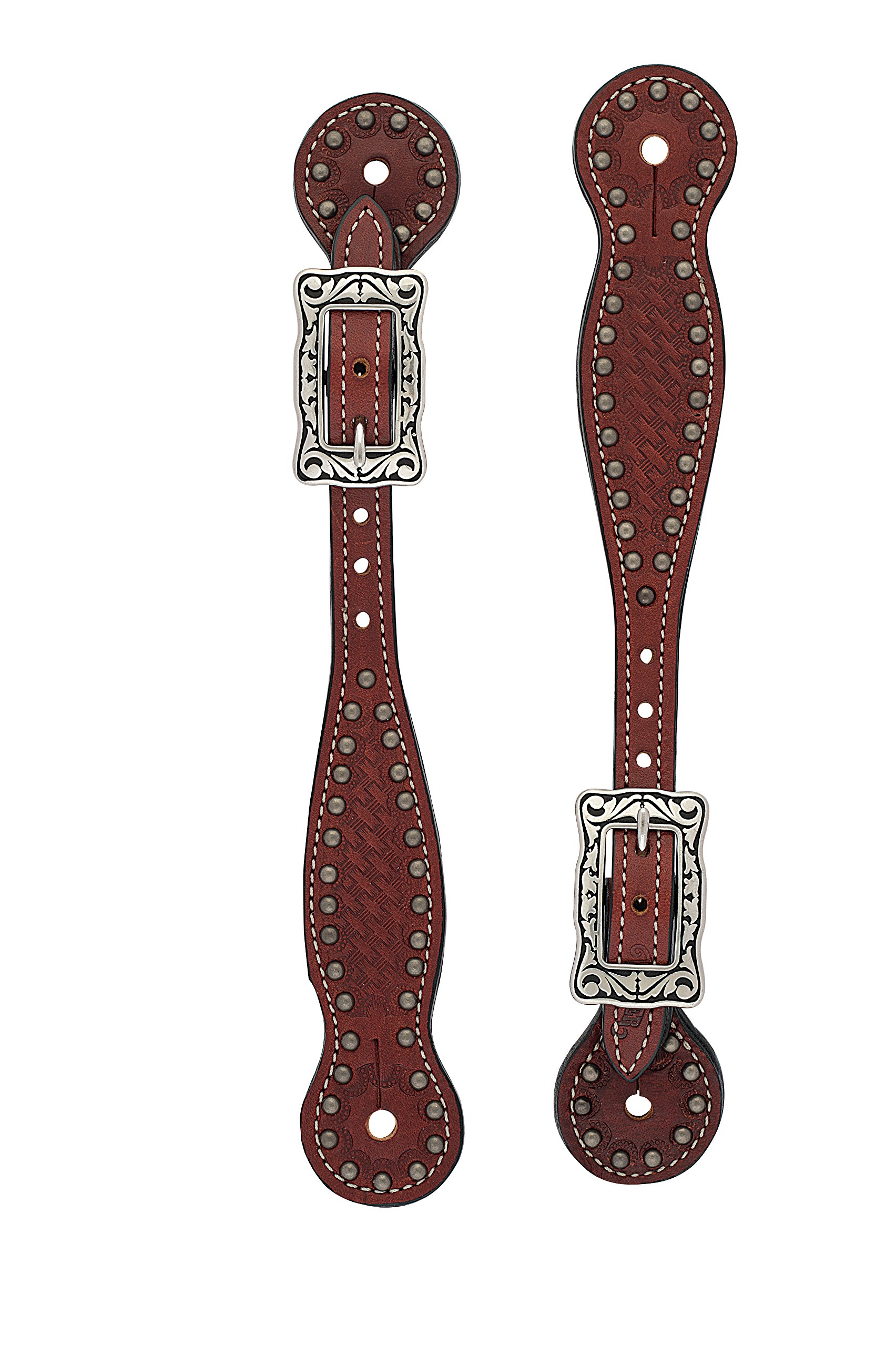 Weaver LeatherBasketweave Spur Straps with Spots