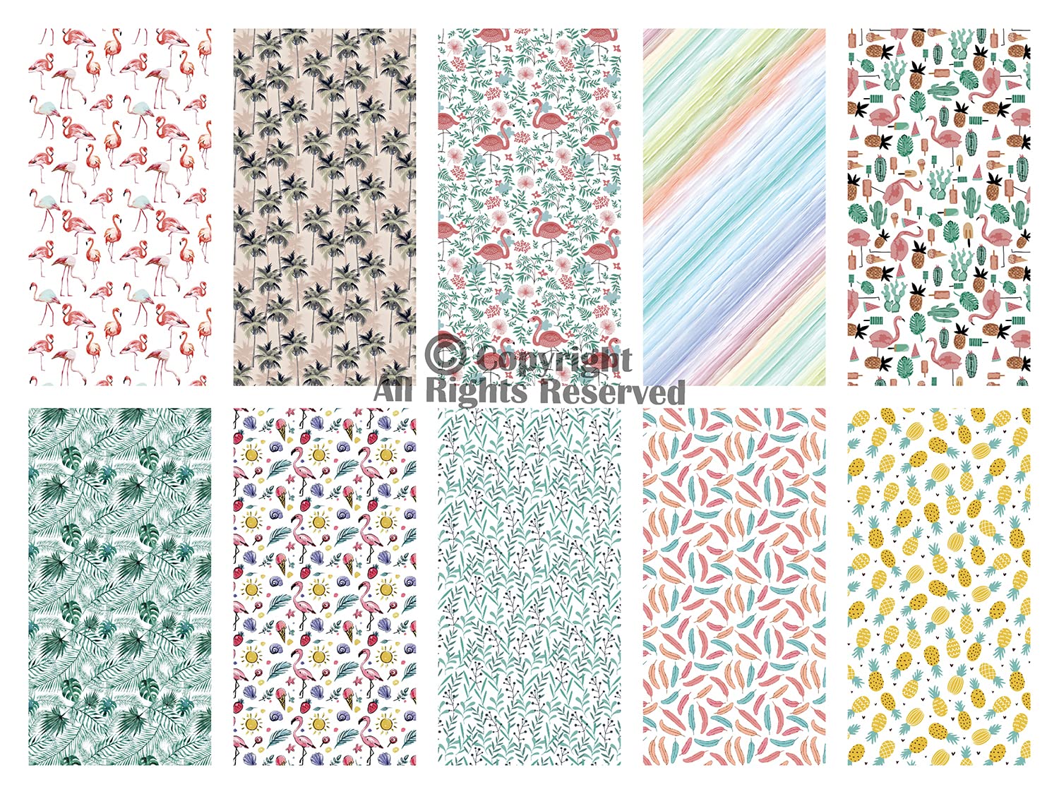 Craftido 10pcs 18”x21”(46x53cm) Fat Quarters Fabric Bundles, Medium Weight 145g, 100% Cotton Fabric for Quilting Sewing - Image 2