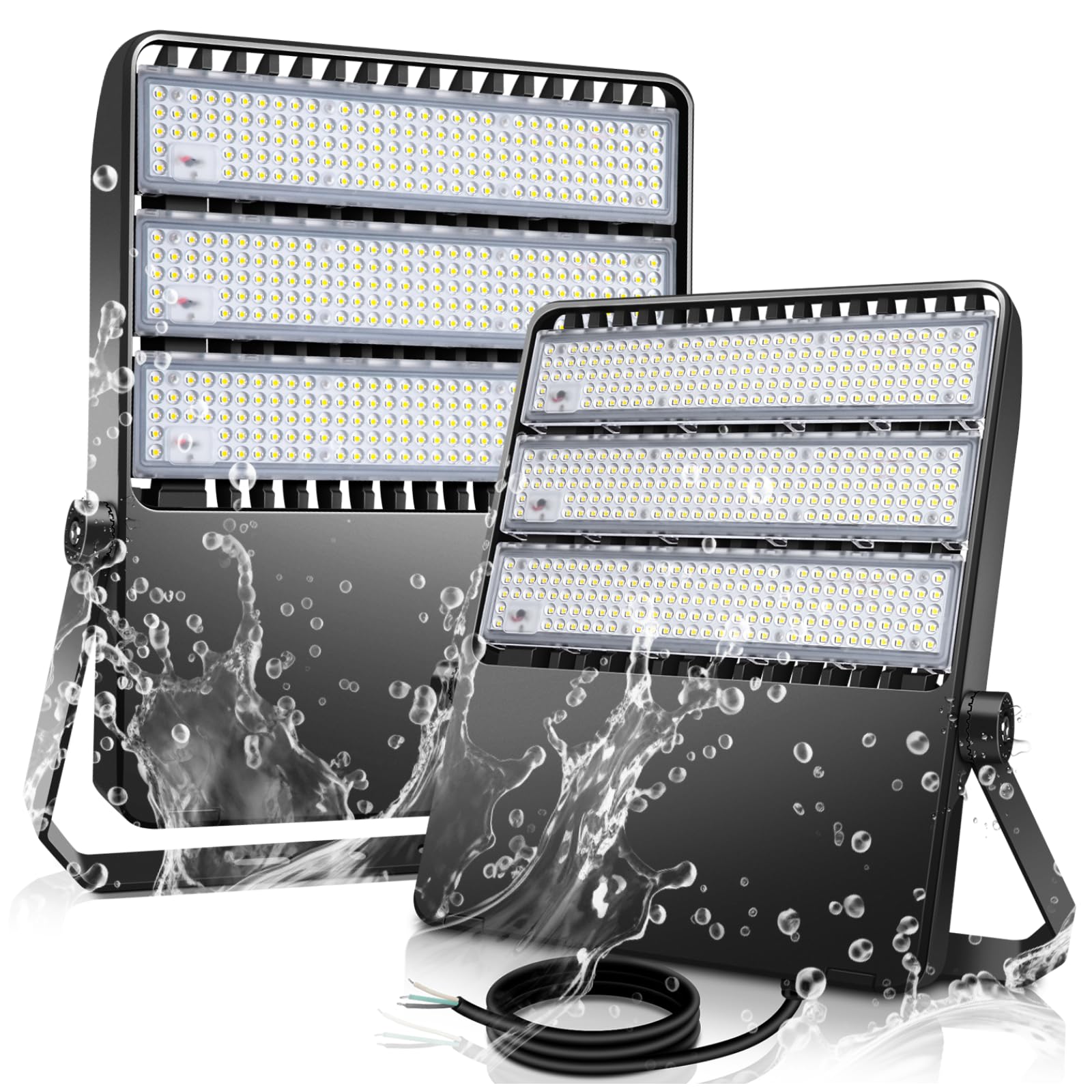 Tomourd 360W LED Outdoor Flood Lights Fixture Ultra-Brightness 50800 Lumen 5000K Daylight Stadium Floodlights Commercial IP65 Field Arena Light with