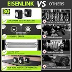 Eisenlink Gen 2 Couvercle réglable, 10-50/80lb, Une seule ampoule, 5lb Incréments, Set de poids carré Quick-Lock pour fitness à domicile (50/80LB×1)