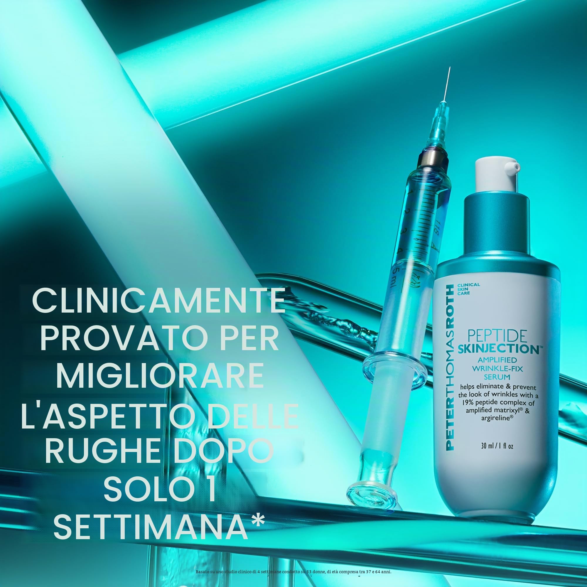 Peter Thomas Roth - Siero antirughe Peptide Skinjection™ Ricaricabile – Siero anti-invecchiamento con peptidi, cura levigante e idratazione intensa