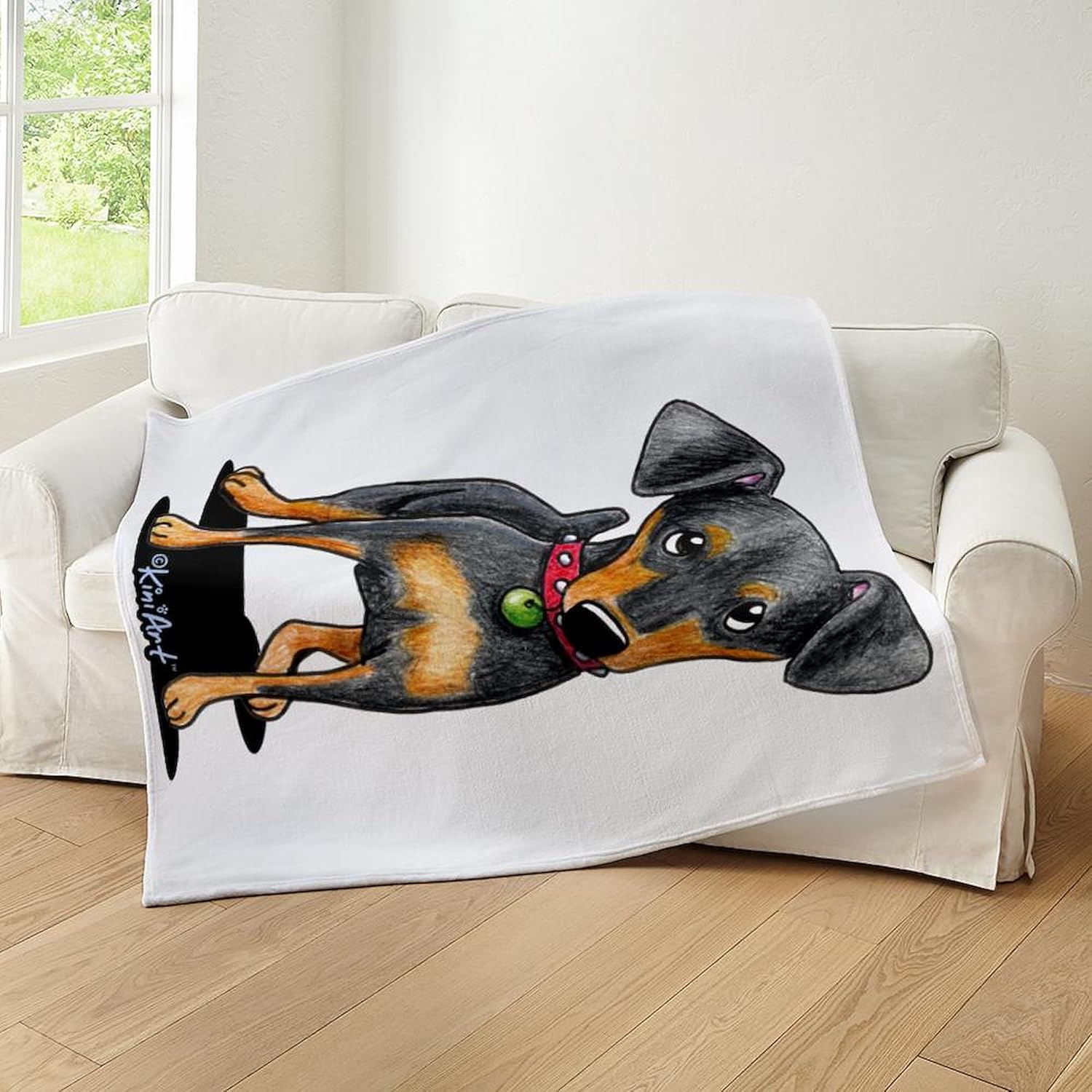 CafePress Min Pin Throw Blanket Super Soft Fleece Plush Throw Blanket, 60"x50"