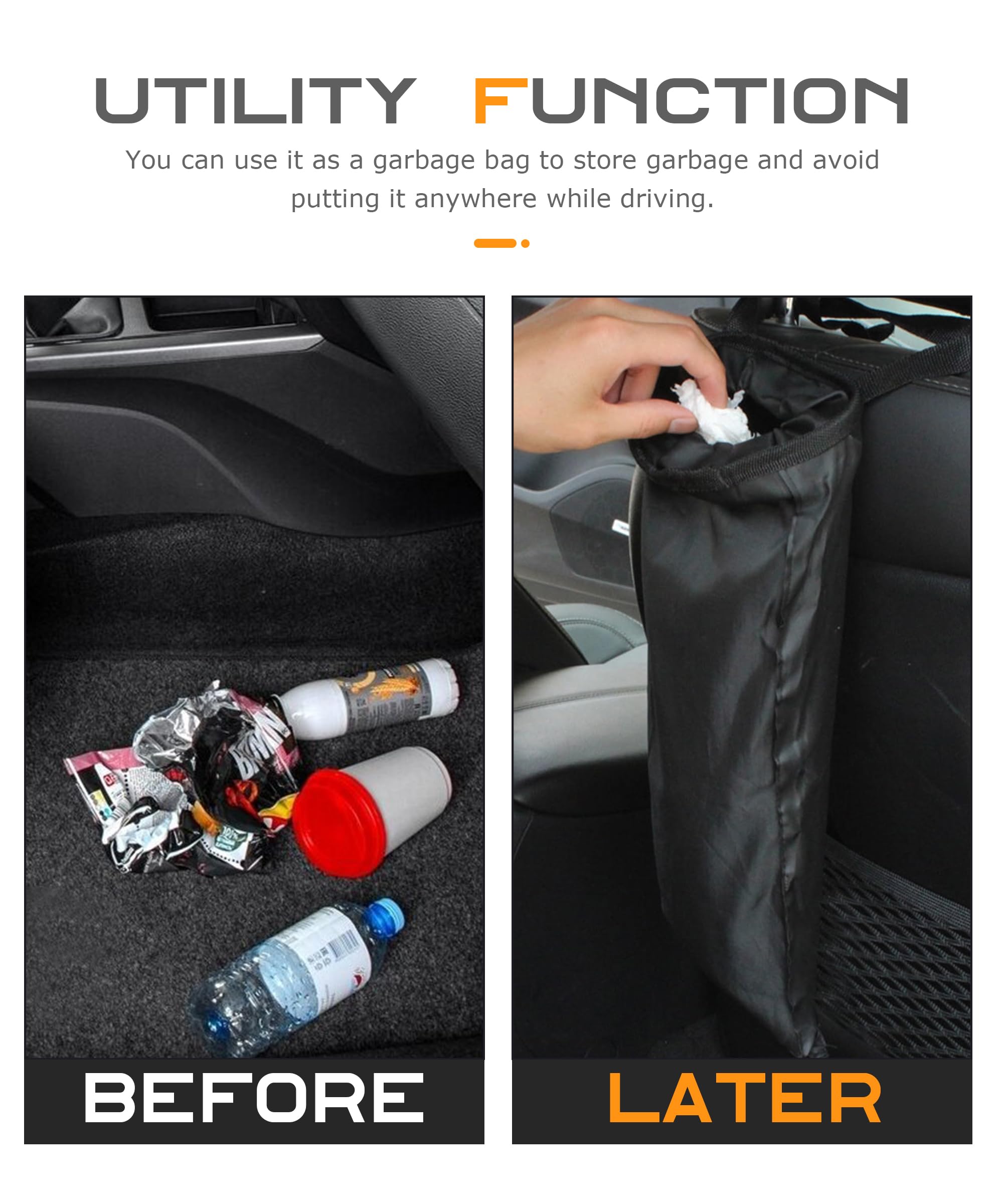 Flaconi Auto Mülleimer - Praktischer Müllbeutel Mit Aufhängefunktion