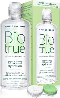 Biotrue Multi-Purpose Contact Lens Solution 10oz with Case - Cleans, Hydrates, Disinfects for 20-Hour Comfort