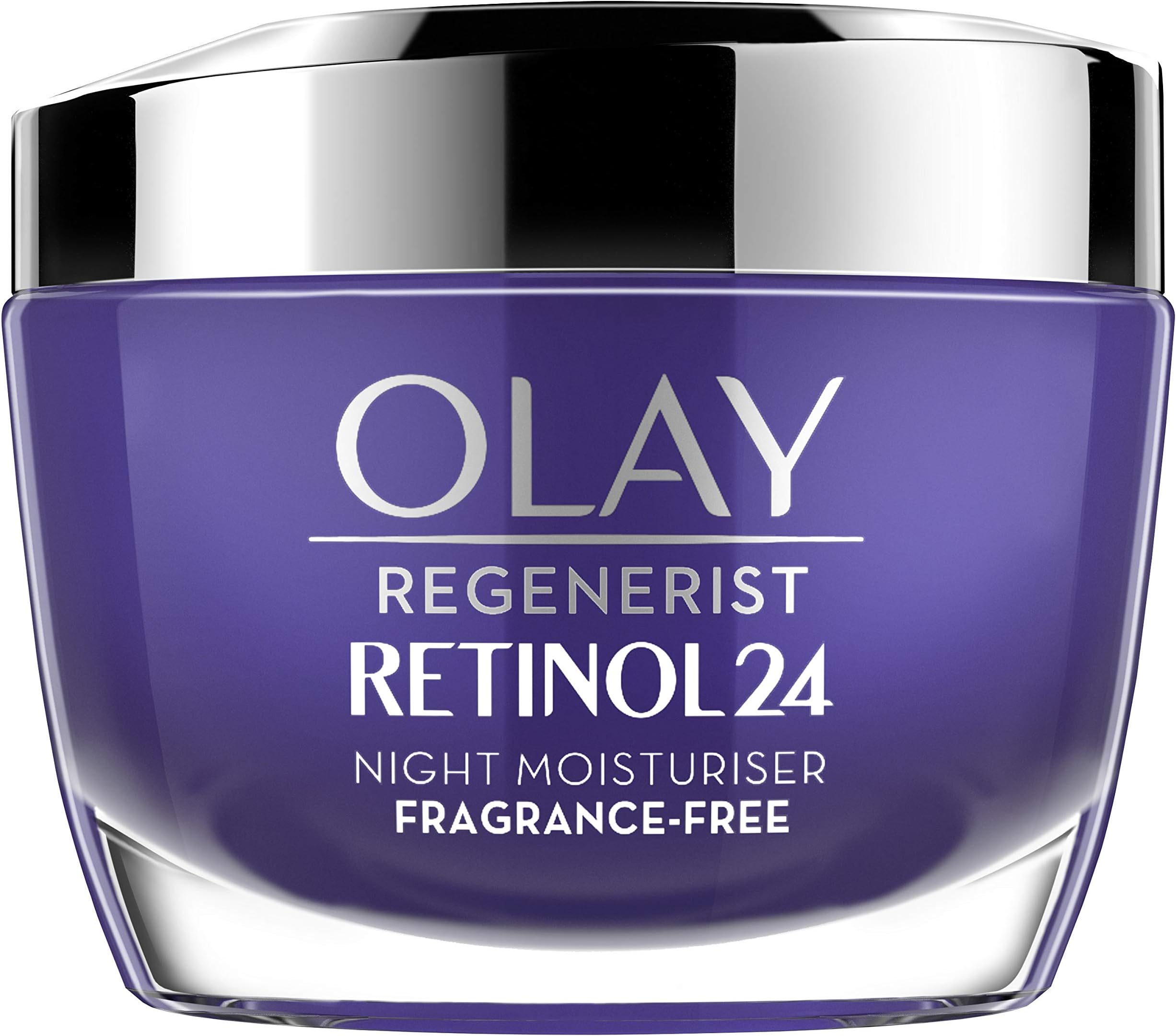 Olay Regenerist Retinol24 Night Face Cream Moisturiser With Retinol and Vitamin B3 50 ml, Fragrance Free