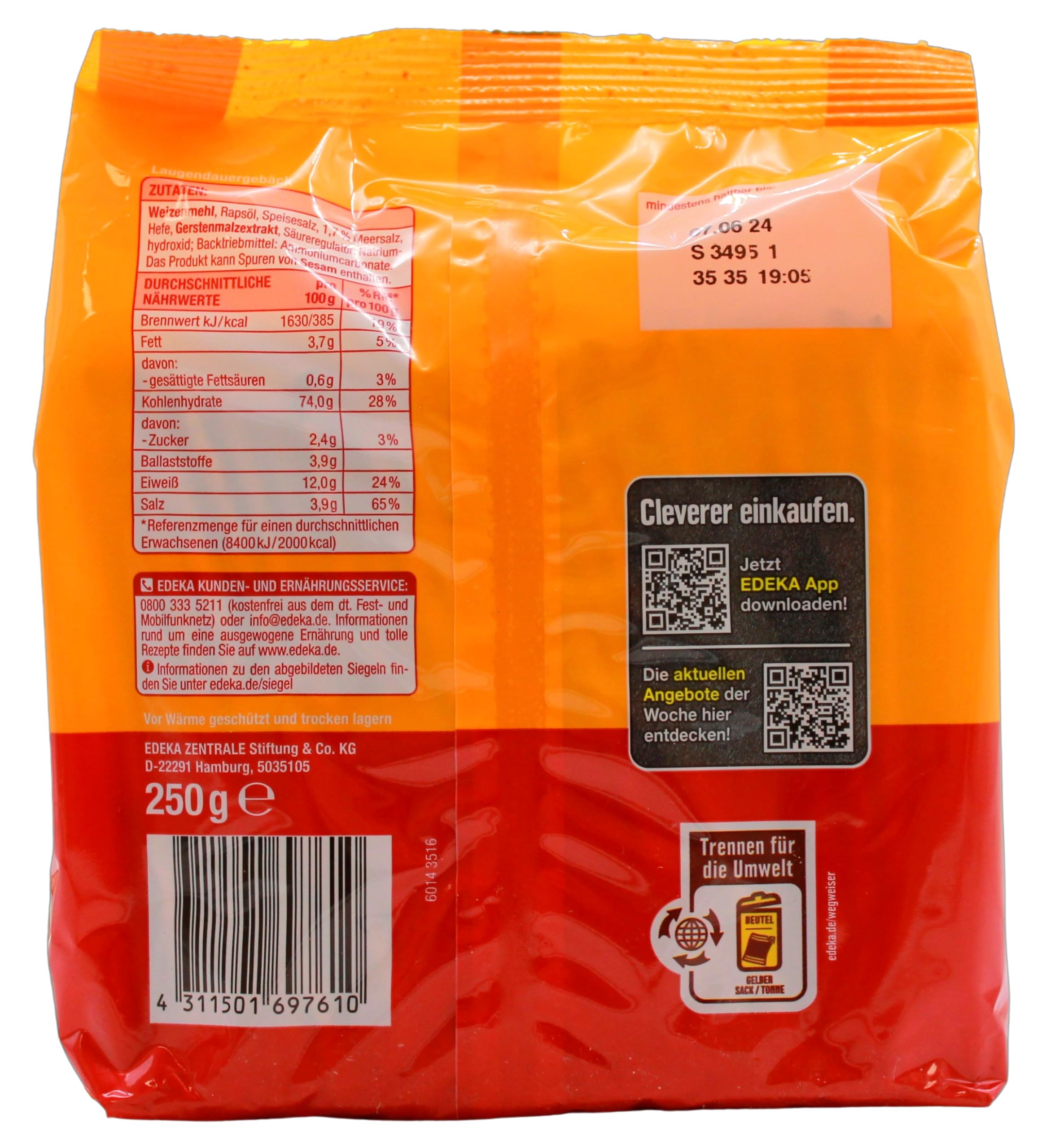 Gut & Günstig Salzstangen, 14er Pack (14 x 250g)